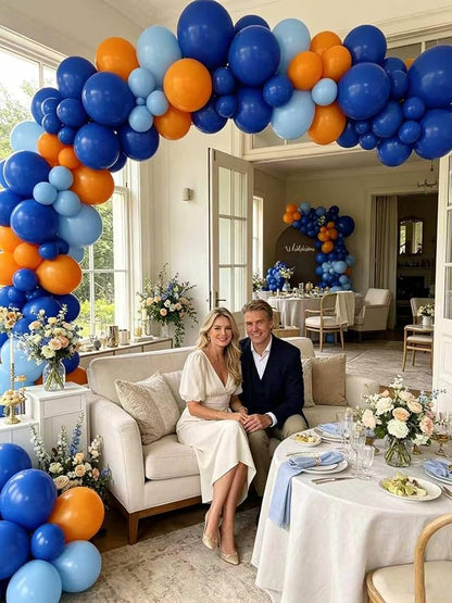 Blue Balloons 55 Pcs 12 Inch Royal Navy Blue Balloon Arch Kit Garland - Image 8