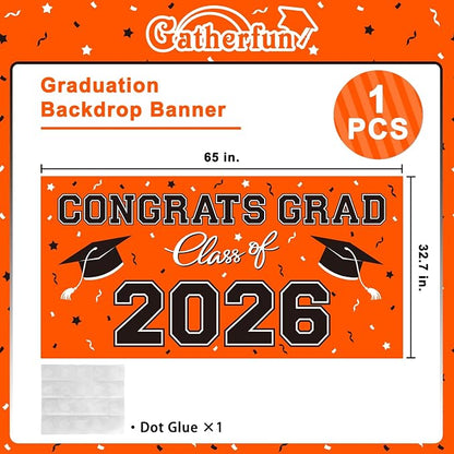 2026 Graduation Party Plastic Backdrop - Image 2