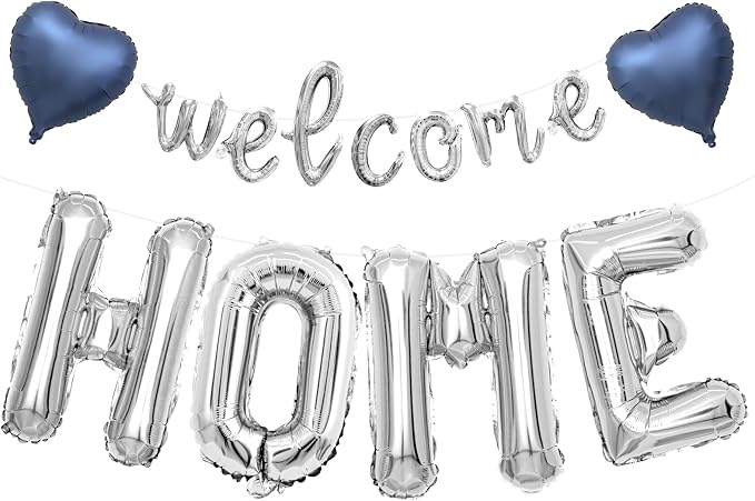 Welcome Home Balloons, Welcome Home Decorations by Xinvery