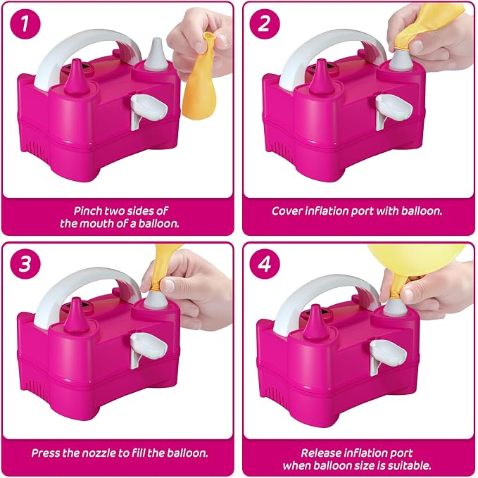 Electric Balloon Pump for Party Decorations – Portable Inflator, Auto Shutoff - Image 4