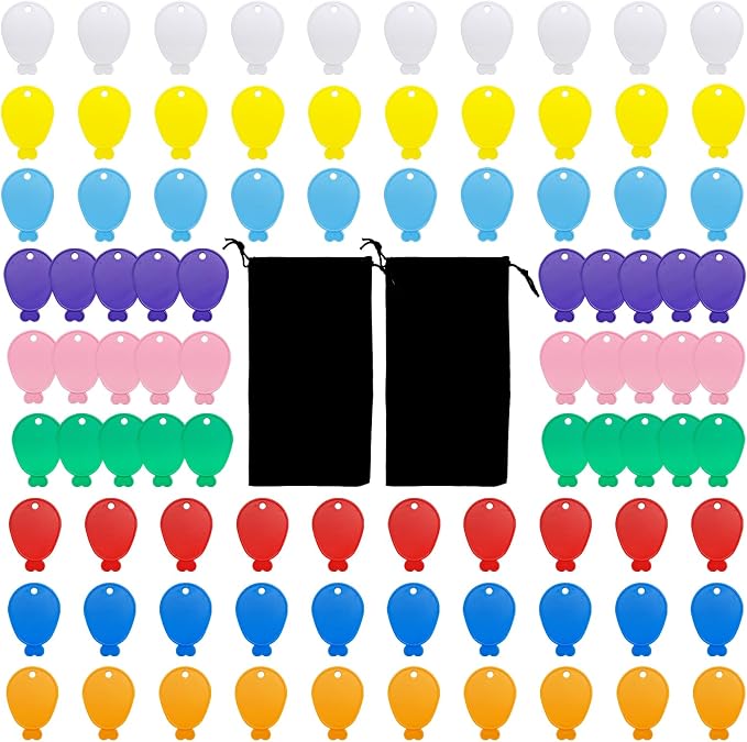 90 Pcs Plastic Balloon Weights Colorful Balloons Weights Balloon Shaped by LECEHIVO
