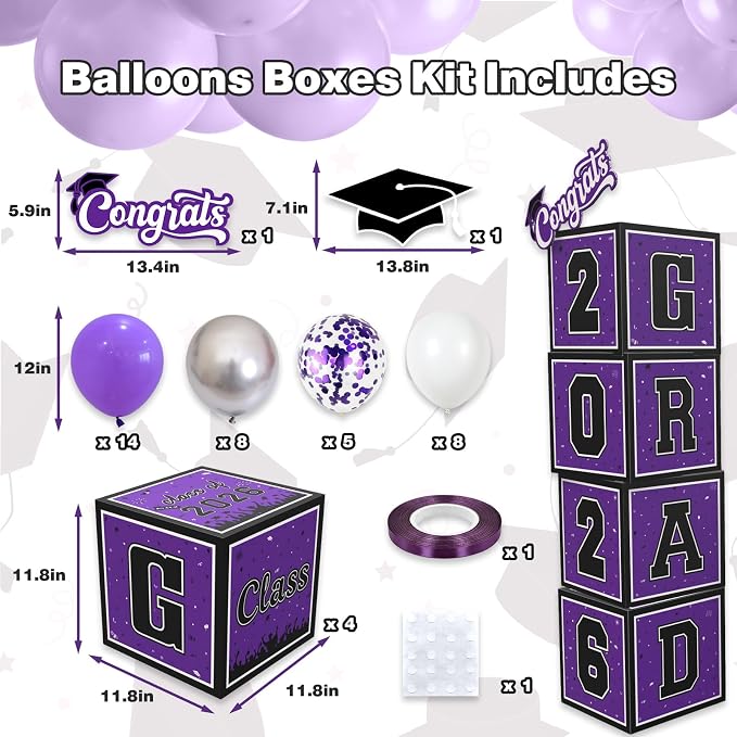 Purple Graduation Decorations 2026 - Image 2