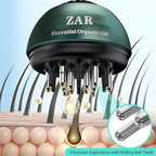 Zar Hair Comb | 2 in 1 Portable Hair Oil Applicator & Scalp Massager Brush | Boost Hair Growth | for All Hair Types | 30ml Capacity