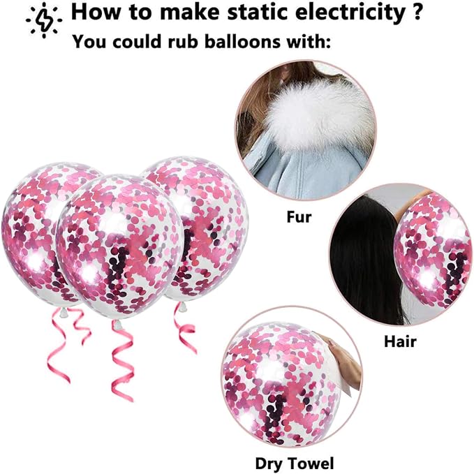 Togvu Hot Pink and Baby Pink Balloons, 60 Packs 12 Inch Premium Pink Latex - Image 7