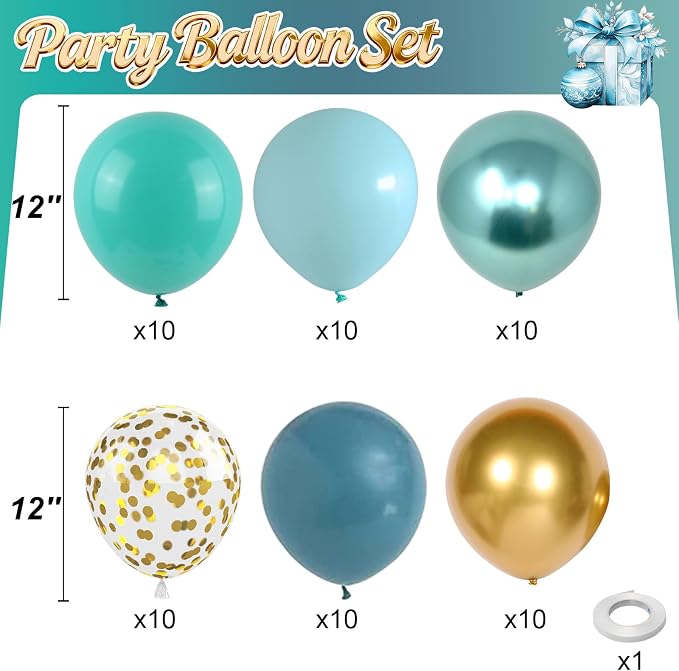 Teal Balloons - Image 2