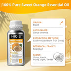 HIQILI 16 Fl Oz Orange Essential Oil, Pure and Natural for Diffuser, Skin - 500ML