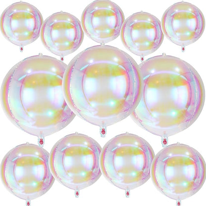 18 Pcs Foil Balloons Shiny Round Balloons Set Large Balloon Garland Arch - Image 7