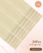 GOO GOO Invisi Edge Tape in Hair Extensions Human Hair, 60A Platinum Blonde 20pcs 14inch 50g, Virgin Remy Hair, Seamless Injected Tape, Natural Look