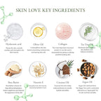 Facial Skin Care Set & Spa Kit - Gift for Men & Women Ideas, Self-Care Relaxation Gift, Skin Care Collection with Tea Tree Essential Oil, Hyaluronic Acid Serum, Dad, Mother's Day, Christmas, Birthday