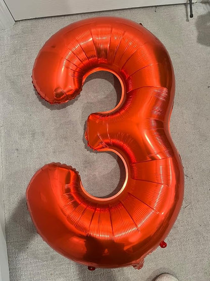 Number Balloons Red 3 Balloon 40 inch - Image 2