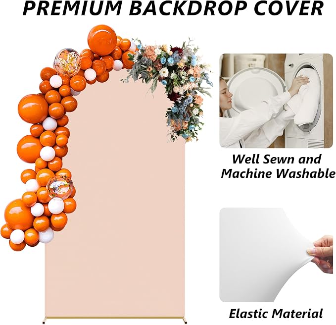 Neatsure Arch Backdrop Stand and Cover Set, 7.2FT Metal Photo Balloon Arch - Image 3