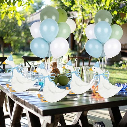 12 Sets One Silly Goose 1st Birthday Decoration Goose Balloon Stand Kit Baby - Image 5