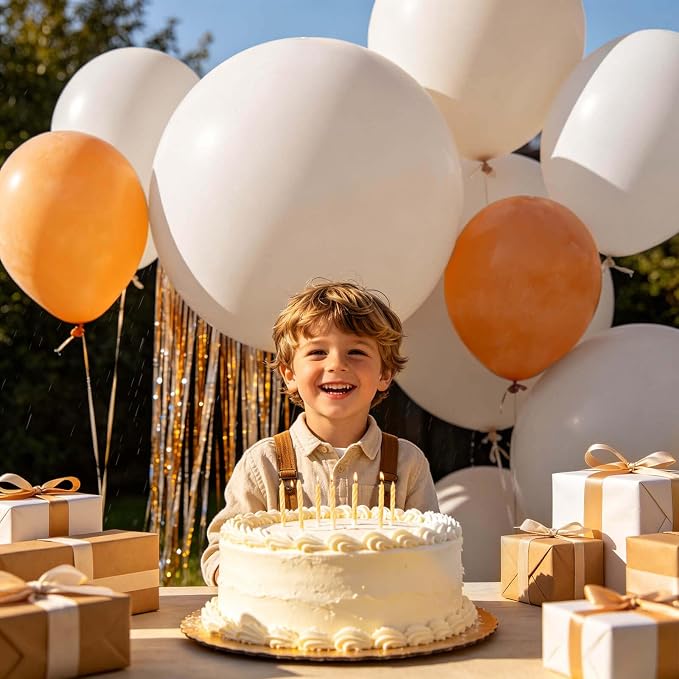 18 Inch White Sand Balloons 12 Pack Big Balloons Thick Latex Sand White Party - Image 7