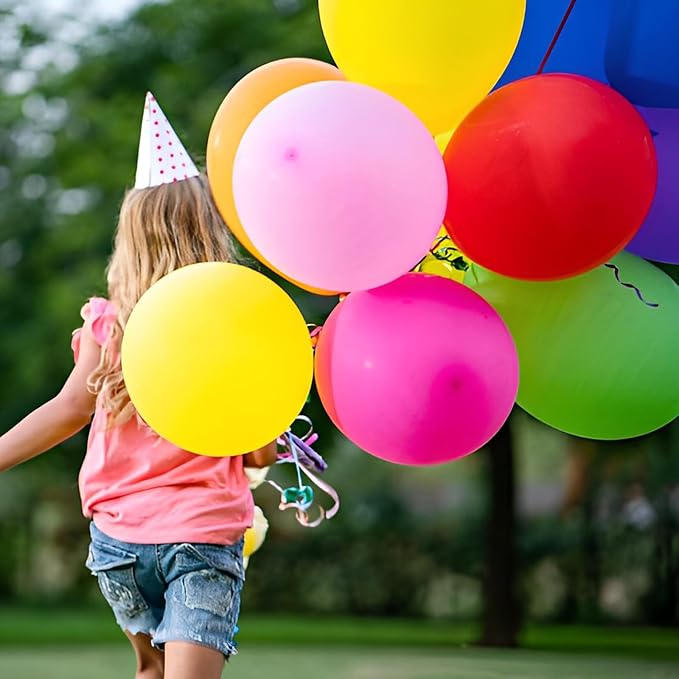 Voircoloria 120pcs Colorful Rainbow Latex Party Balloons, 12inch | - Image 7