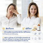 HIQILI 1 Fl Oz Citronella Essential Oil, 100% Pure Undiluted for Aromatherapy Diffuser for Home - 30ML