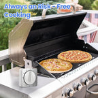 Kitchen Timers for Cooking, Chef Cooking Timer Clock with Loud Alarm,100% Mechanical Desk Timer - No Batteries Required - Magnetic Backing, Exquisite Stainless Steel Body - Countdown Reminder Magnetic