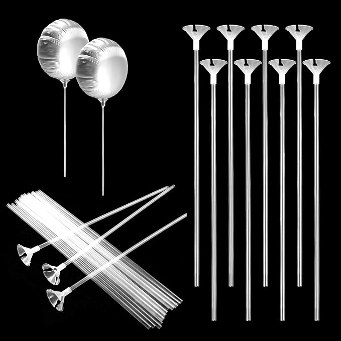 cobee 20 Pcs Balloon Holder Sticks, Plastic Balloon Sticks by Unknown
