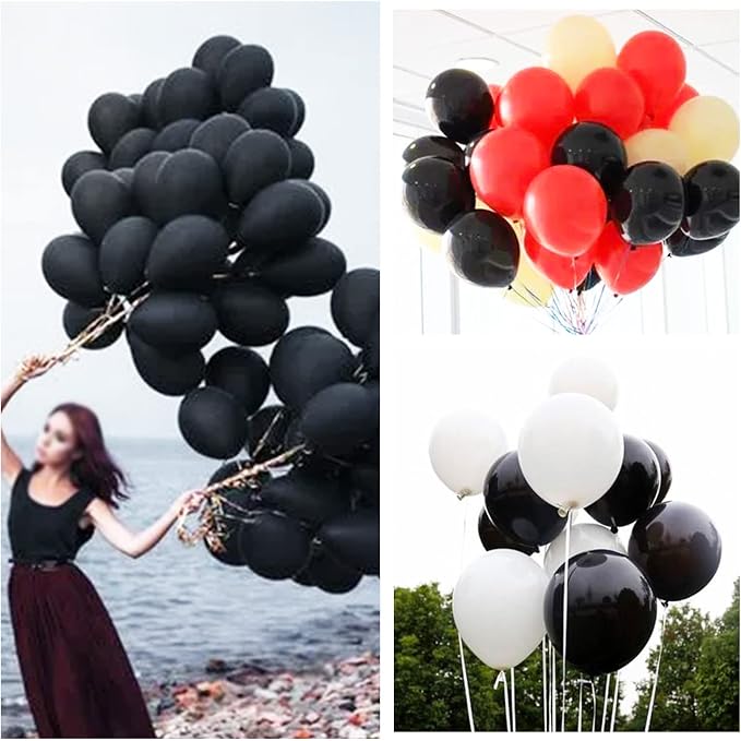 110pcs Black Balloon 12 inch - Image 6