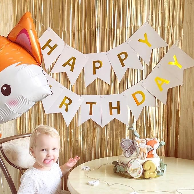 Happy Birthday Banner Birthday Party Supplies Garland Decorations Birthday - Image 3