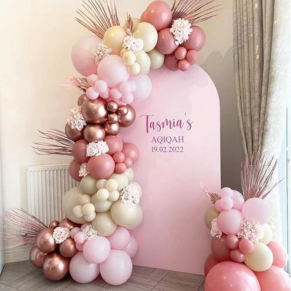 Rose Gold and White Balloons Garland Arch Kit - Image 6