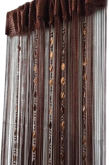 ave split 100cmX200cm Decorative Door String Curtain Beads Wall Panel Fringe by avesplit
