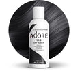Adore Semi Permanent Hair Color (118 Off Black) | Vegan & Cruelty-Free Black Hair Dye | No Ammonia, No Peroxide, No Alcohol | 4 Fl Oz (Pack of 1)