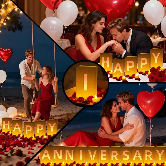 Happy Anniversary Light Up Letters, Include Light up Letters, - Image 4