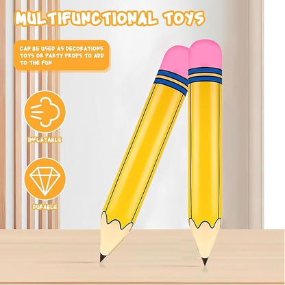 2Pcs Pencil Balloons, Back to School Foil Balloon, 27In Yellow Pencil Aluminum - Image 8