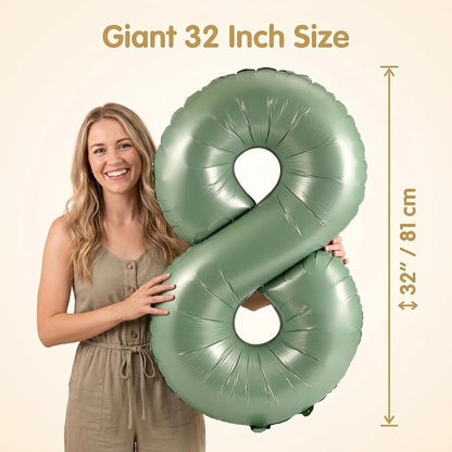 YPSelected 32 Inch Large Foil Helium Number Balloon Birthday Wedding Party 0-9 - Image 4