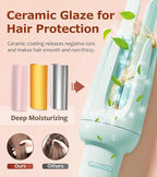 Auto Hair Curler, Automatic Curling Iron with 4 Temperature & 3 Timer, Automatic Shut-Off, Anti-Scald, Anti-Tangle Rotating Curling Wand for Hair Styling, Blue