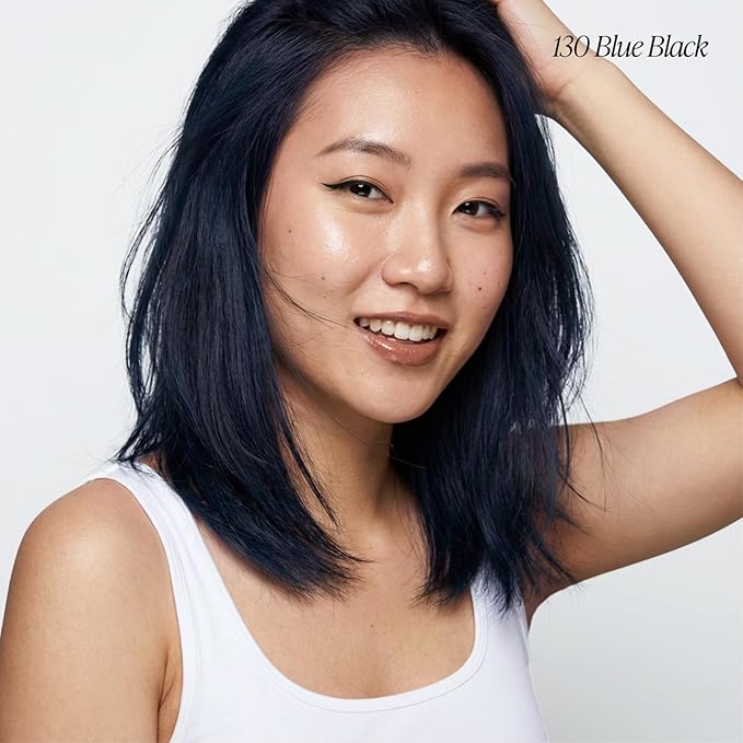 Adore Semi Permanent Hair Color (130 Blue Black) | Vegan & Cruelty-Free Blue Hair Dye | No Ammonia, No Peroxide, No Alcohol | 4 Fl Oz (Pack of 1)
