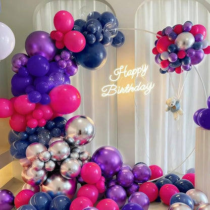 Purple Blue Red Balloon Garland Arch Kit - Image 4