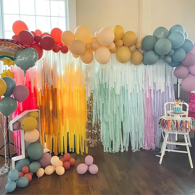 Muted Rainbow Balloons Assorted Colors - Image 3