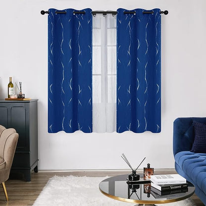 Deconovo Living Room Curtains 45 Inches Long, Thermal Insulated, Room Darkening - Image 2