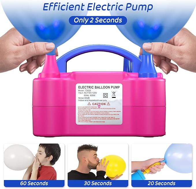 Electric Balloon Pump for Party Decorations – Portable Inflator, Auto Shutoff - Image 3