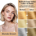 Fvquhvo Blonde Brown Hair Dye Shampoo, Hair Color Shampoo for Women Men, Colors in Minutes, Long Lasting Brown Hair Dye, Champu Para Pintar el Cabello, Easy to Use 16.90 Fl Oz