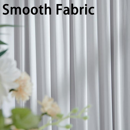 20ft x 10ft Wrinkle Free Silver Backdrop Curtain - Image 8