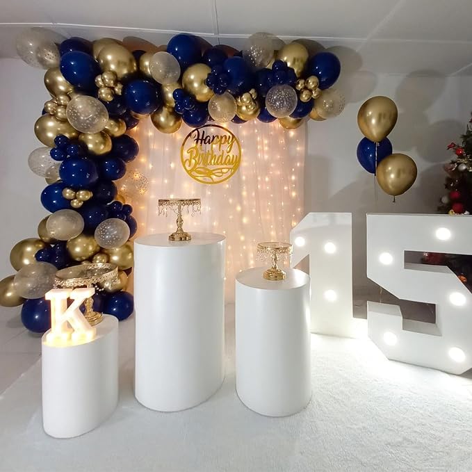 100 Pack 12 inch Navy Blue Latex Balloons - Image 3