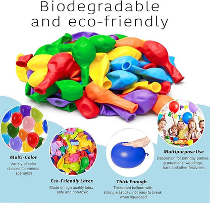 100PCS 12 Inch Rainbow Latex Balloons, Baby Shower, Wedding & Festival Party - Image 4