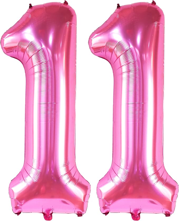 Katchon, Hot Pink Number 11 Balloon - Image 9