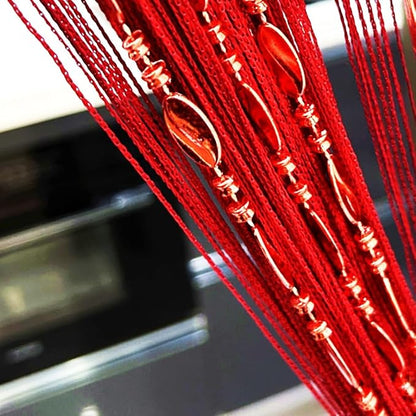ave split 100cmX200cm Decorative Door String Curtain Beads Wall Panel Fringe by avesplit