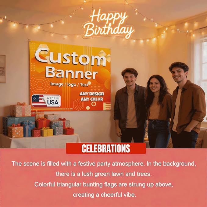 Custom Banner Personalized Backdrop Sign - Image 5