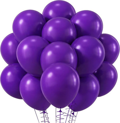 RUBFAC Dark Purple Balloons 120pcs 12 Inches Latex Balloons by RUBFAC