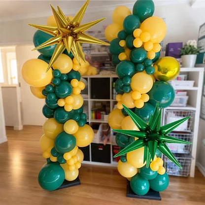 Yellow And Green Balloons, 12inch Green Yellow White Balloons, Confetti Balloon - Image 7