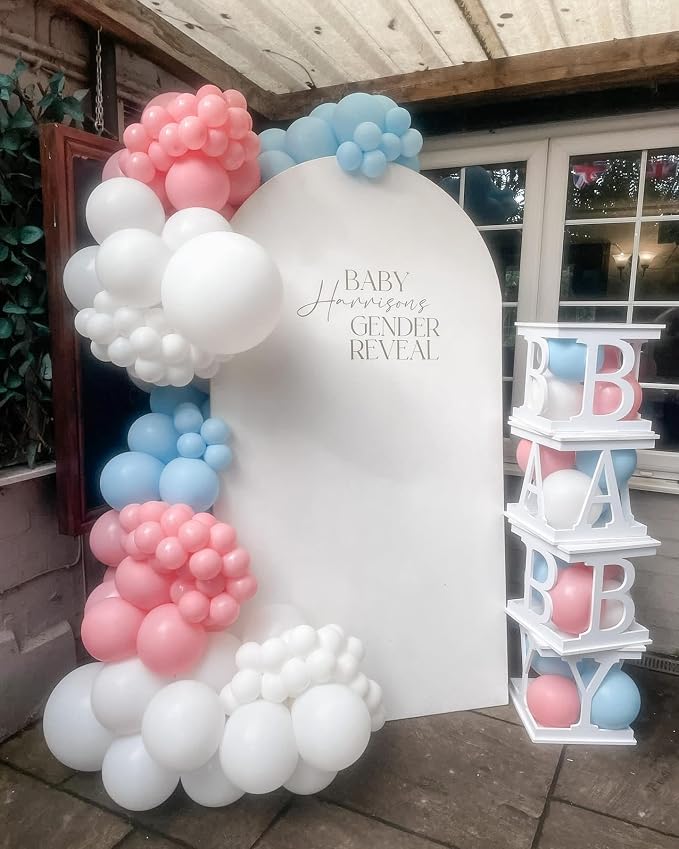 Pink and Blue Balloons Garland Kit, Baby Shower, Gender Reveal Party Decoration - Image 5