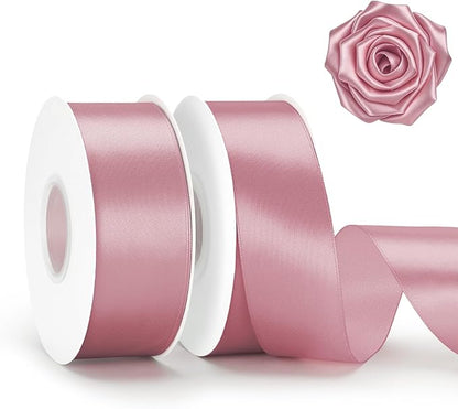 KINGLAKE Dusty Pink Satin Ribbon by KINGLAKE