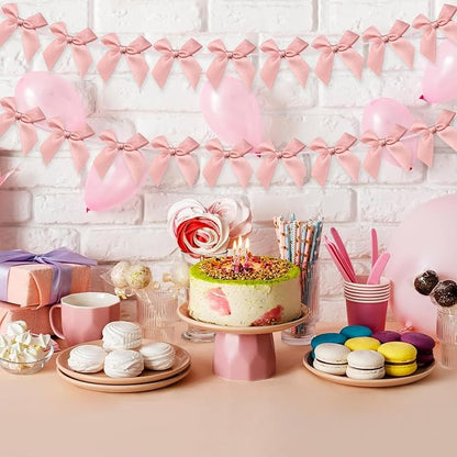 2pcs Bow Garland Banner, Ribbon Bow Party Decorations - Image 3