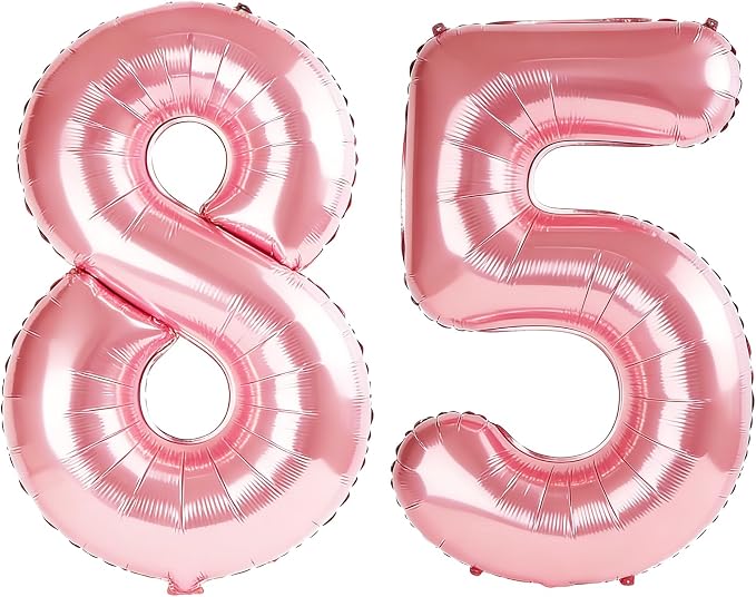 40 Inch Number 85 Balloons for 85th Birthday Party Decorations, 0-100 Jewelry by FOBELEC