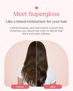 Glaze Supergloss Color Conditioning Gloss With Dispensing Pump – Hydrating Semi-Permanent Color Hair Gloss & Shine Boost – For Natural Medium to Dark Brown Hair – 6.4 Fl Oz - Blazing Brown
