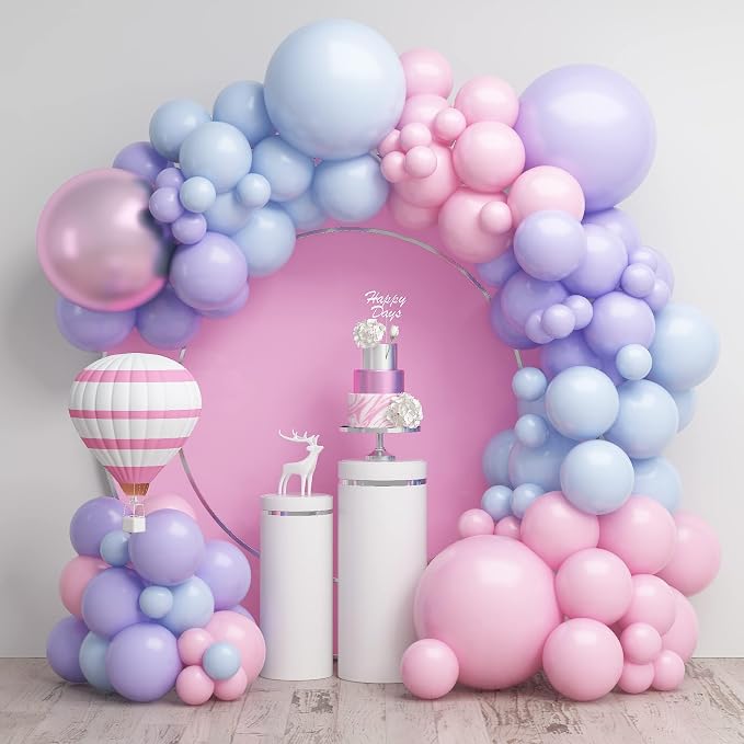 Pink Blue Balloon Arch Kit by Wpensky